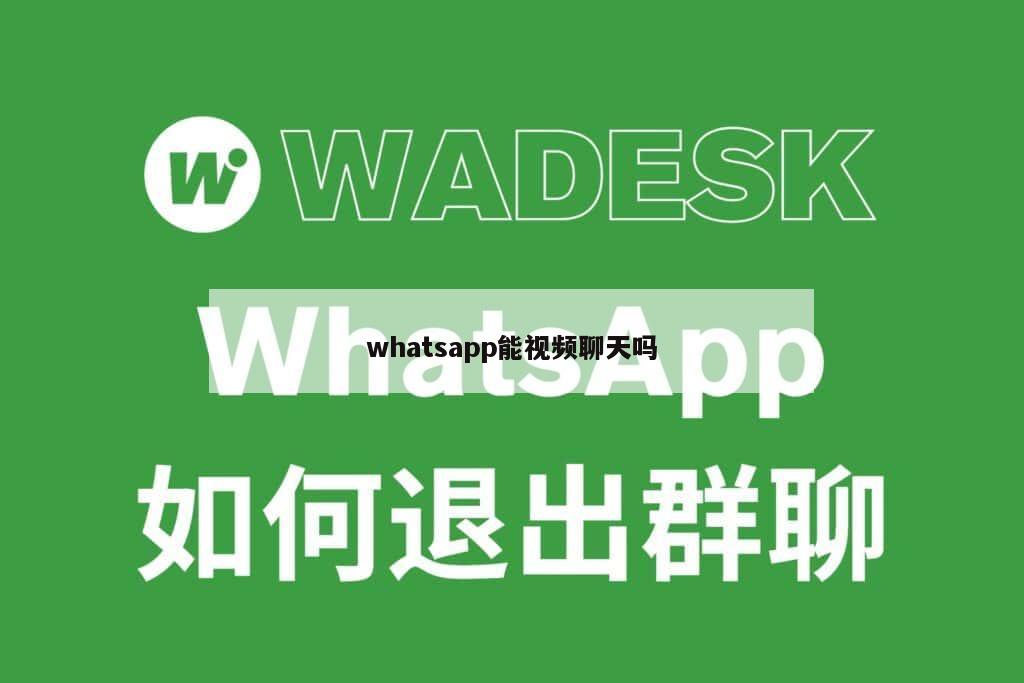 whatsapp能视频聊天吗