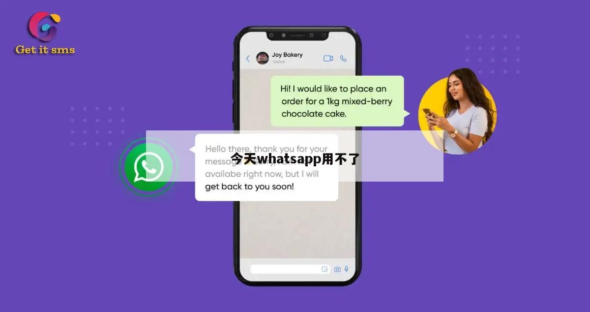 今天whatsapp用不了